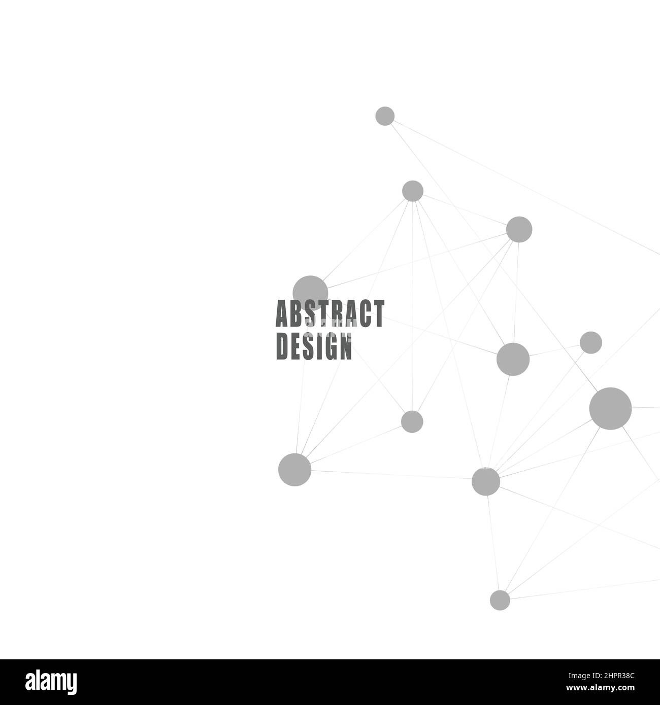 Abstract polygonal vector background with connection structure. Design ...