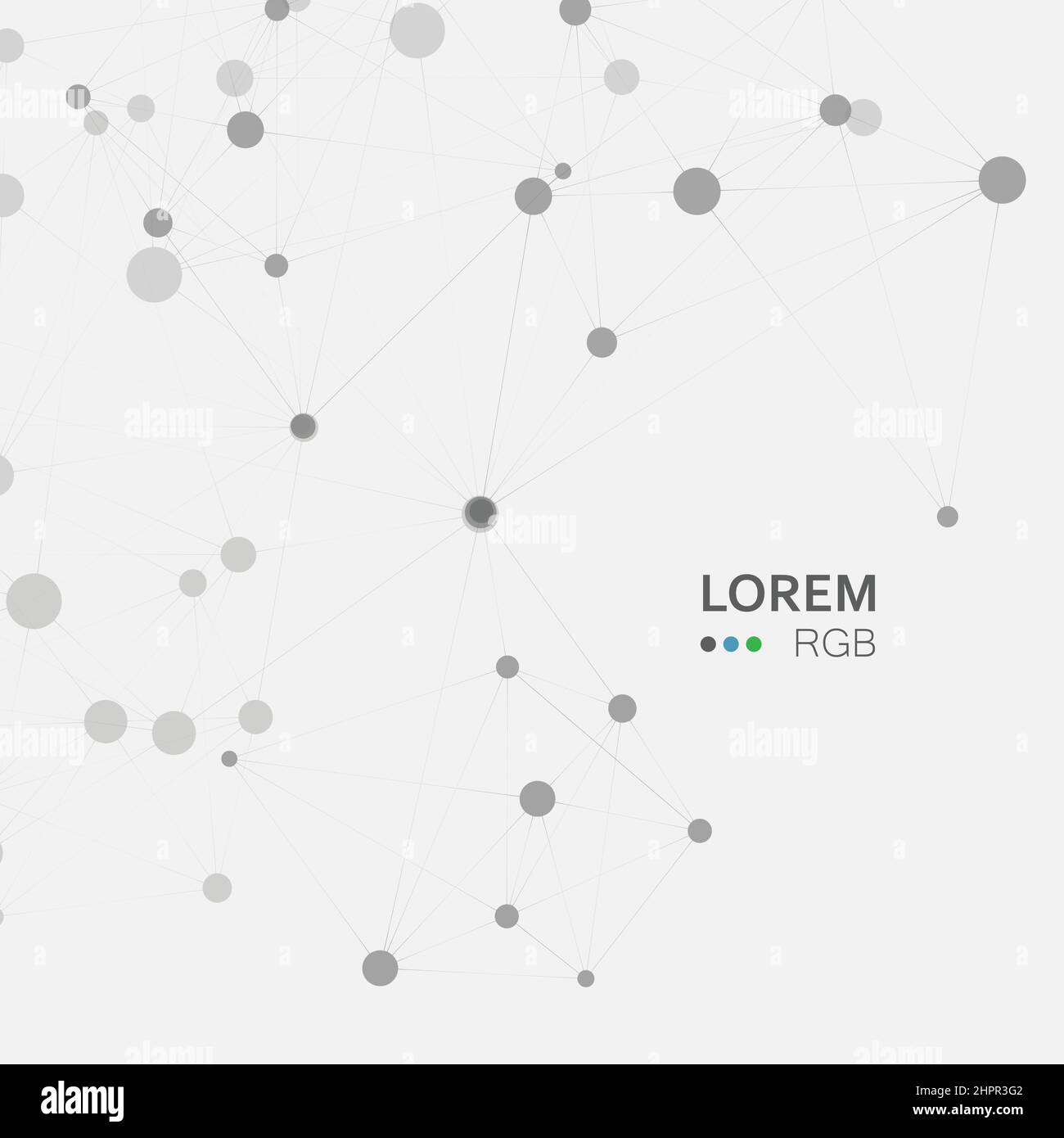 Abstract science background with connecting dots and lines Stock Vector ...