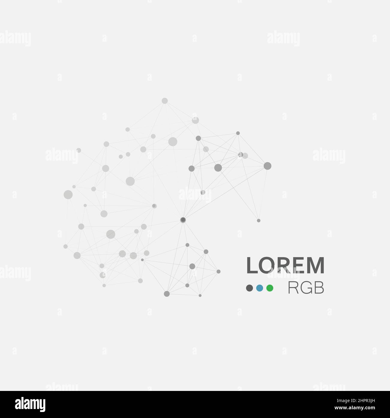 Abstract science background with connecting dots and lines Stock Vector ...