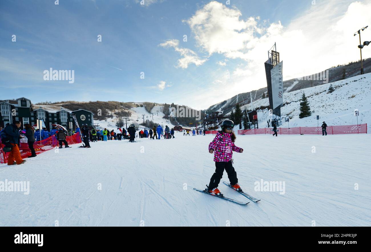 Park City Mountain resort, Utah, USA. Stock Photo