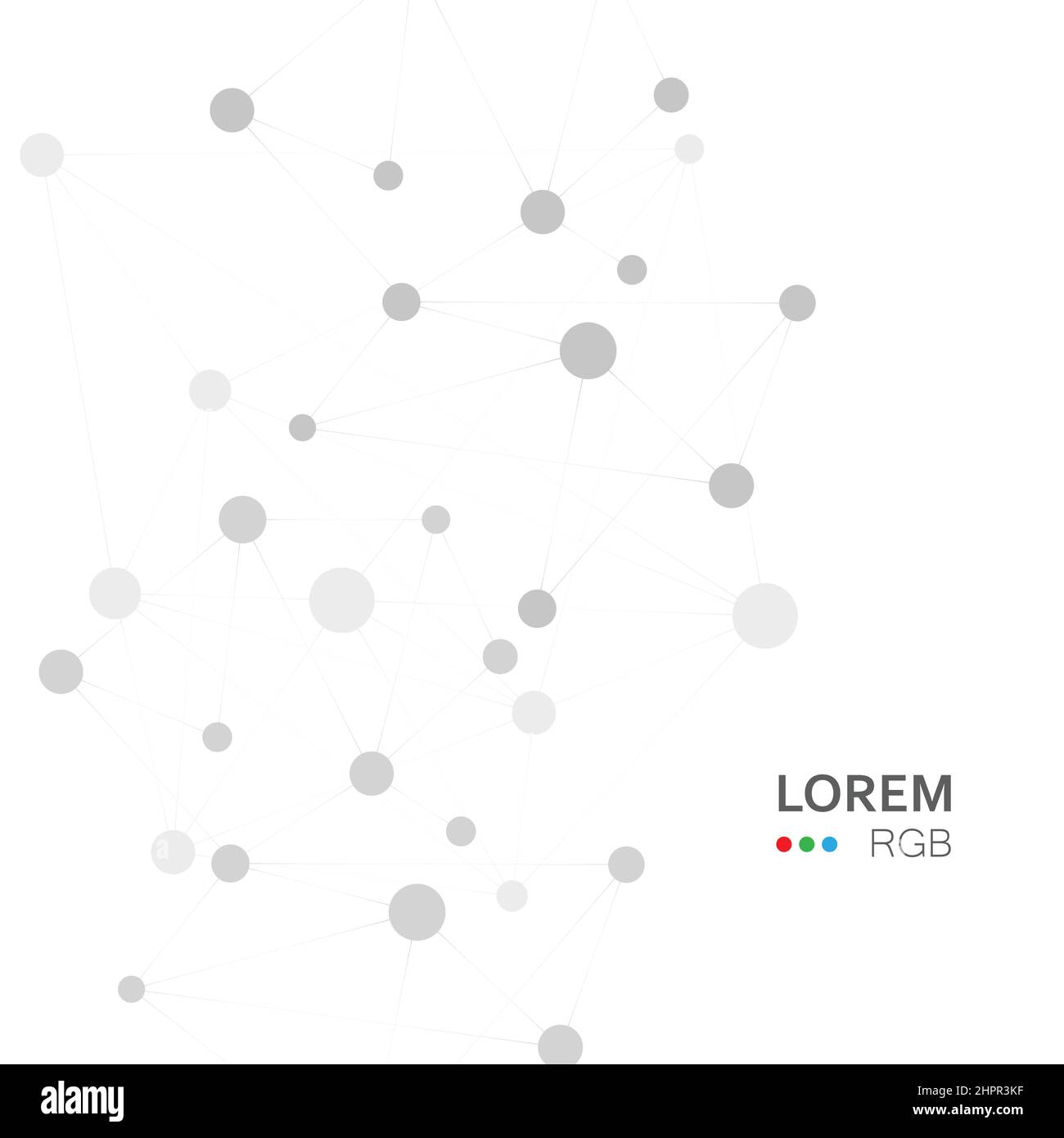 Abstract polygonal vector background with connection structure. Design ...