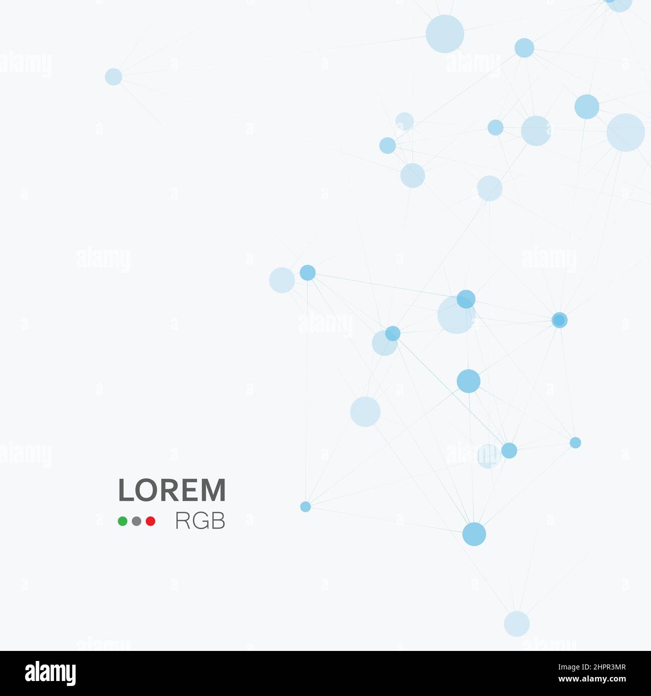 Abstract science background with connecting dots and lines Stock Vector ...