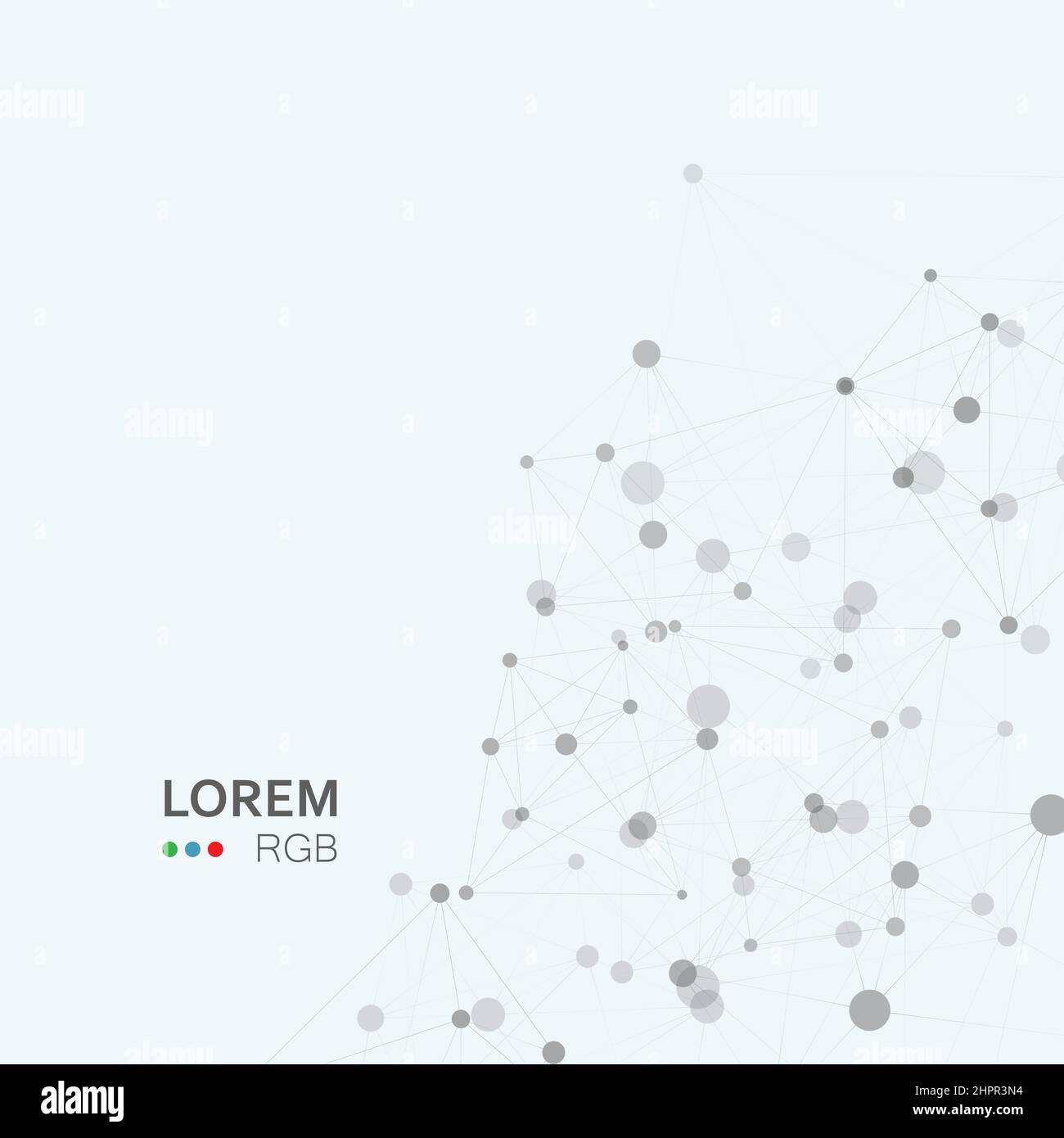 Abstract science background with connecting dots and lines Stock Vector ...