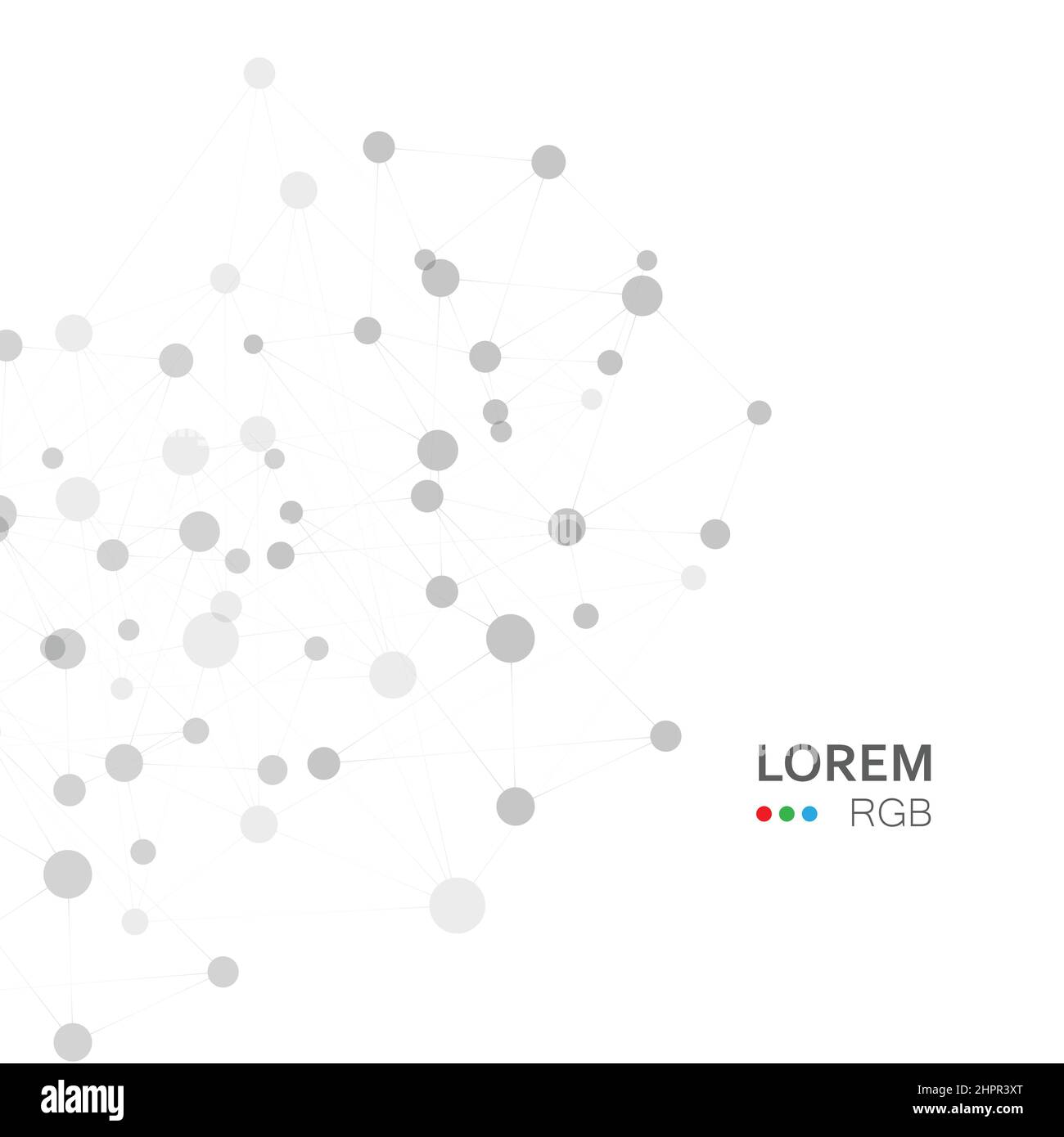 Abstract polygonal vector background with connection structure. Design ...