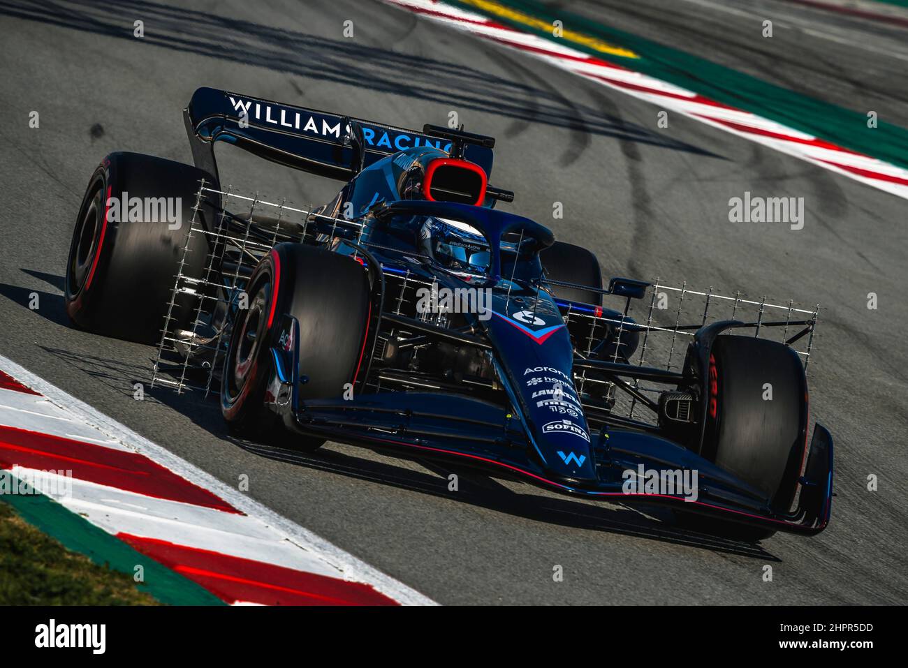 Barcelona, Spain. , . NICHOLAS LATIFI (CAN) from team Williams drives in his in his FW44 during day one of the Formula One winter testing at Circuit de Catalunya Credit: Matthias Oesterle/Alamy Live News Stock Photo