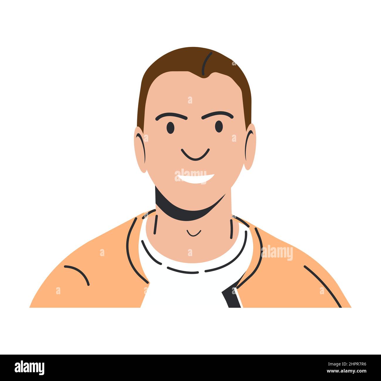 Happy Man in Casual Clothes Isolated Stock Vector Image & Art - Alamy