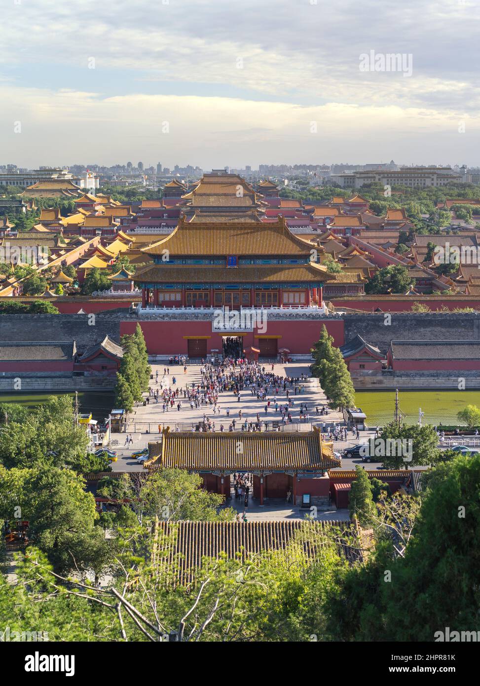 The Forbidden City was the Chinese imperial palace from the Ming Dynasty to the end of the Qing Dynasty. It is located in the middle of Beijing, China Stock Photo