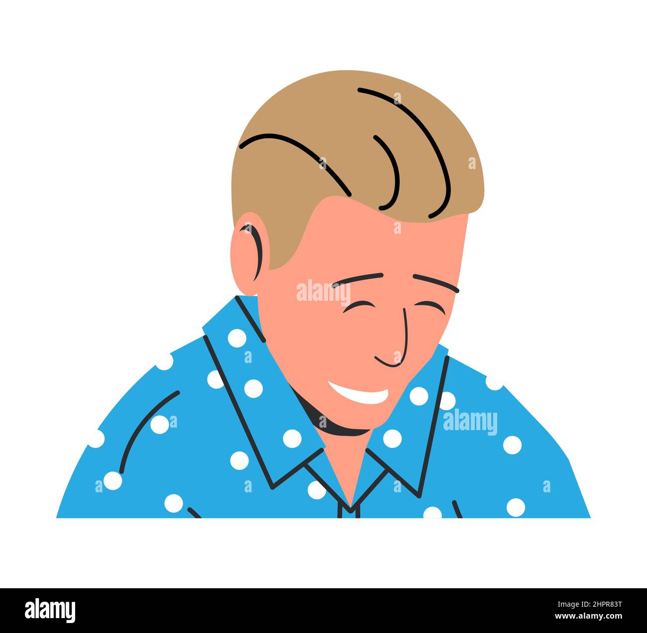 Happy Man in Casual Clothes Isolated Stock Vector Image & Art - Alamy