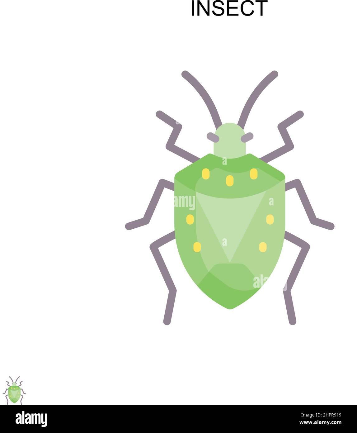 Insect Simple vector icon. Illustration symbol design template for web ...