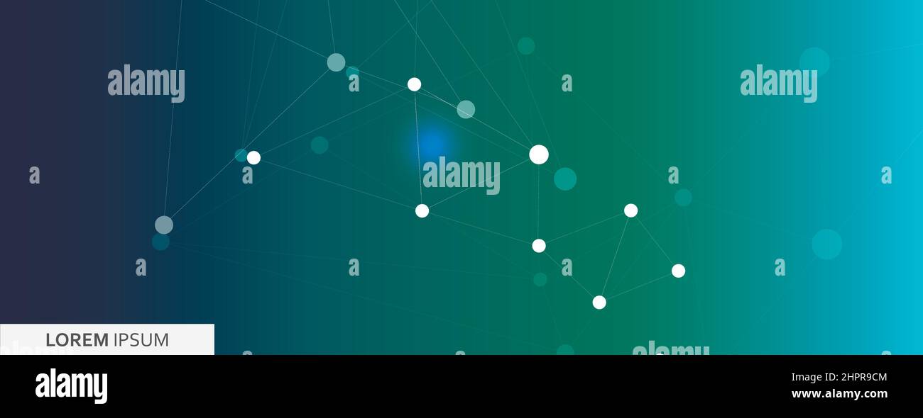 Connect vector visualization with dots and lines Stock Vector Image ...