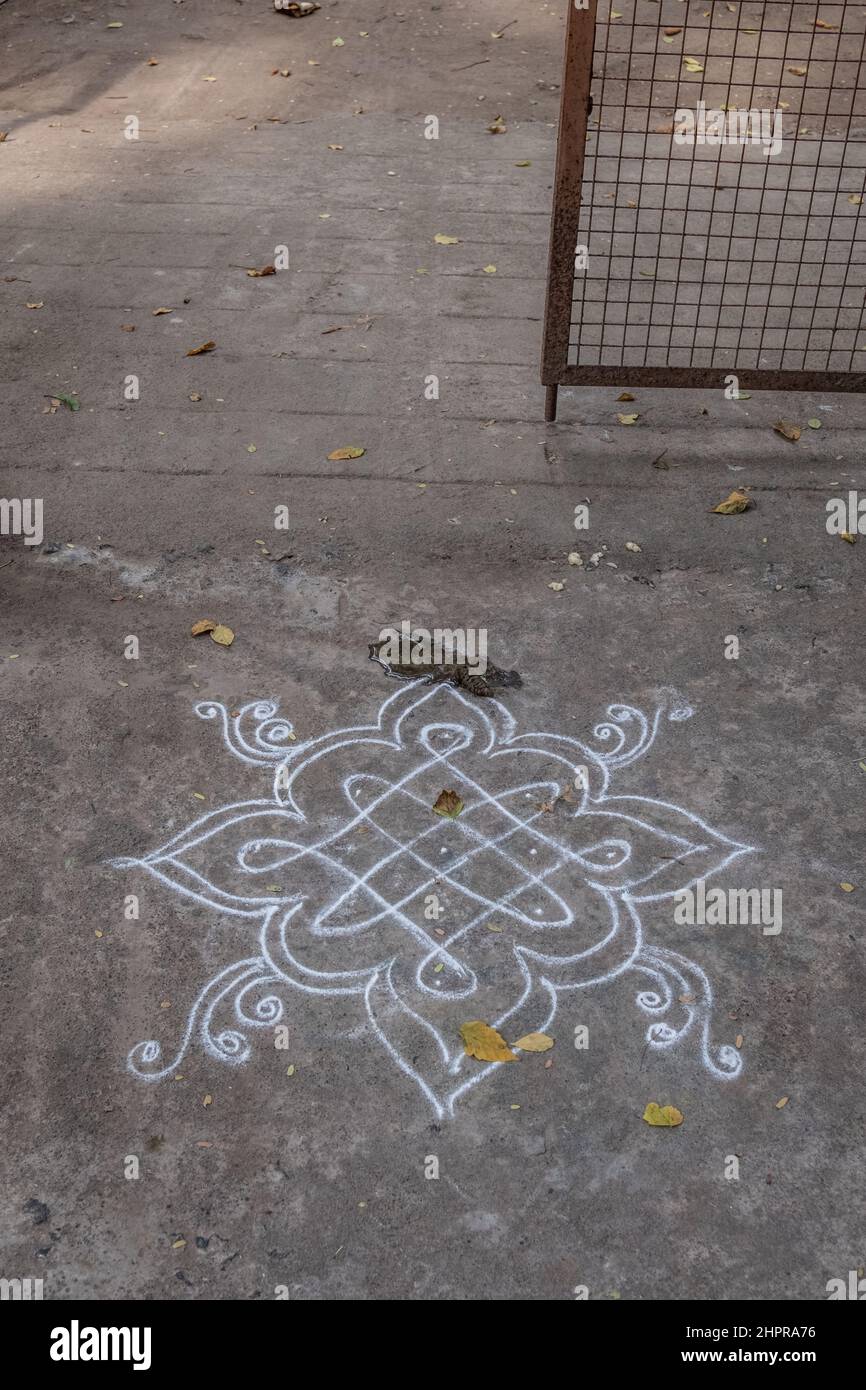 Rangoli is an art originating in the Indian subcontinent, in which ...