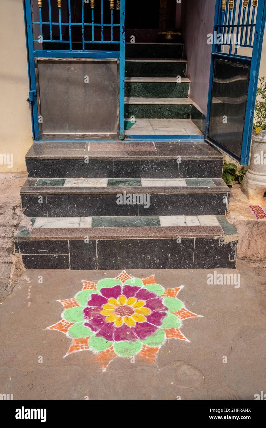 Rangoli is an art originating in the Indian subcontinent, in which ...