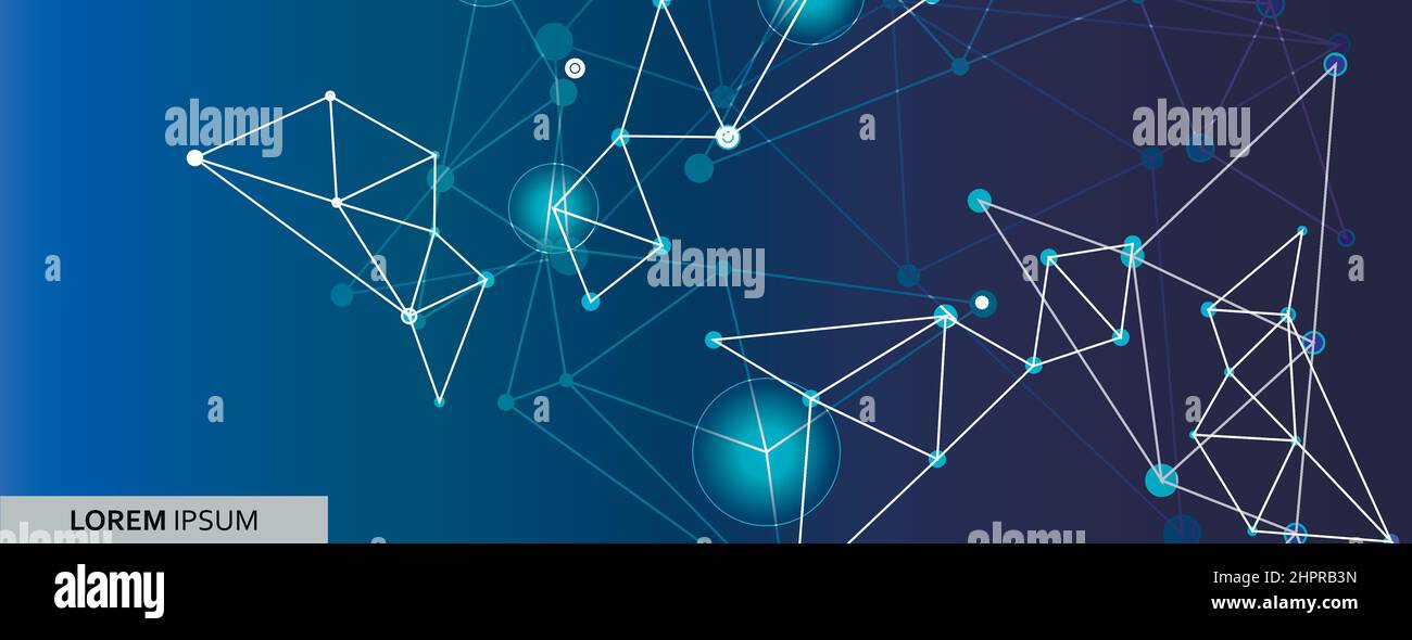 Graphic abstract background. Connect visualization with dots and lines ...