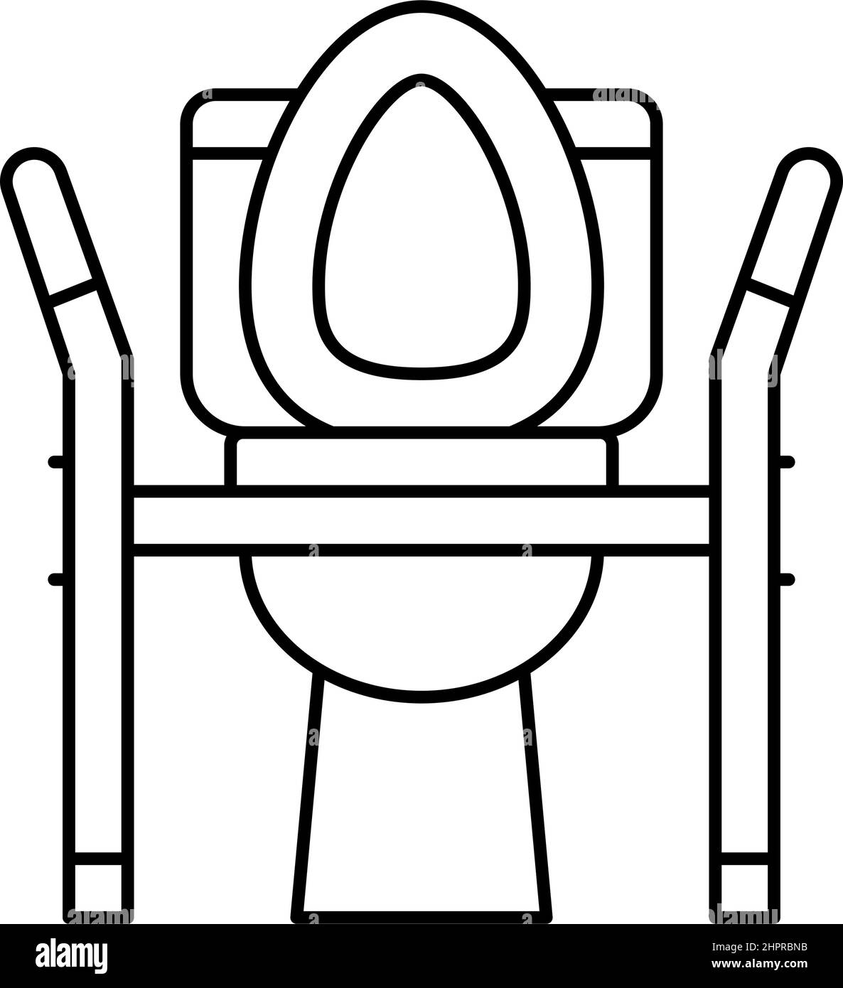 toilet seat medical line icon vector illustration Stock Vector Image