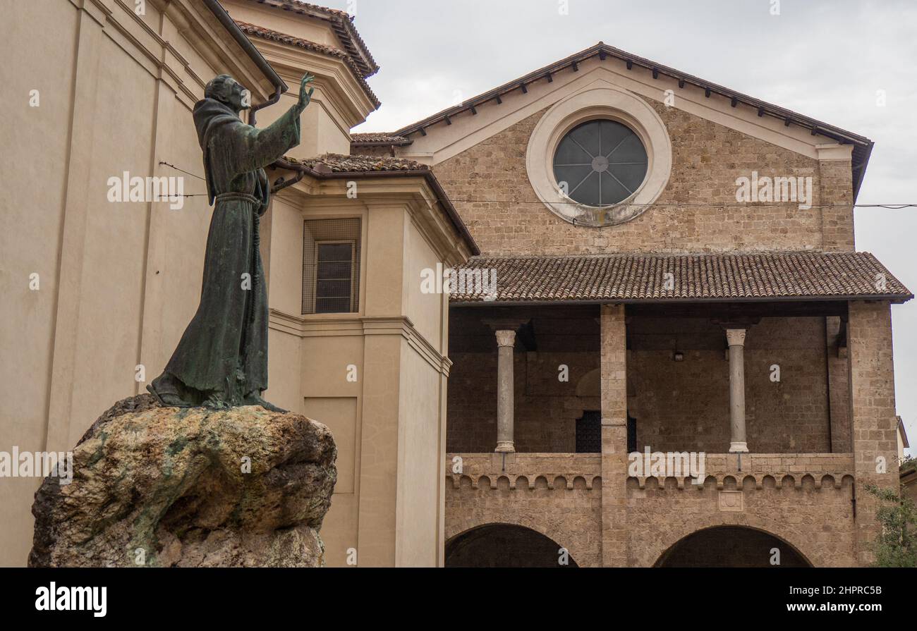 Italy, Lazio, Rieti, Cattedrale Santa Maria Assunta, Holy Mary Assumed Cathedral Stock Photo