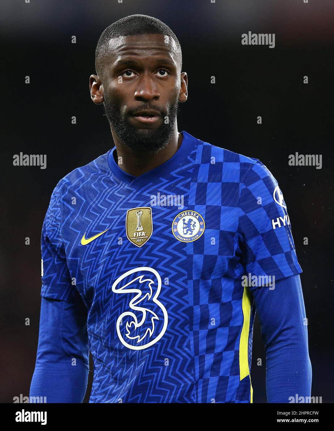 Antonio Rudiger of Chelsea during the Chelsea v Lille football match ...