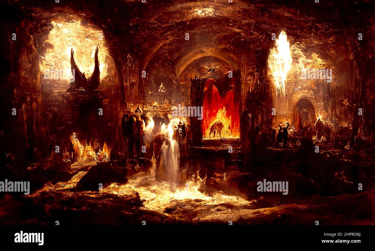 At the Gates of Hell Stock Photo Alamy