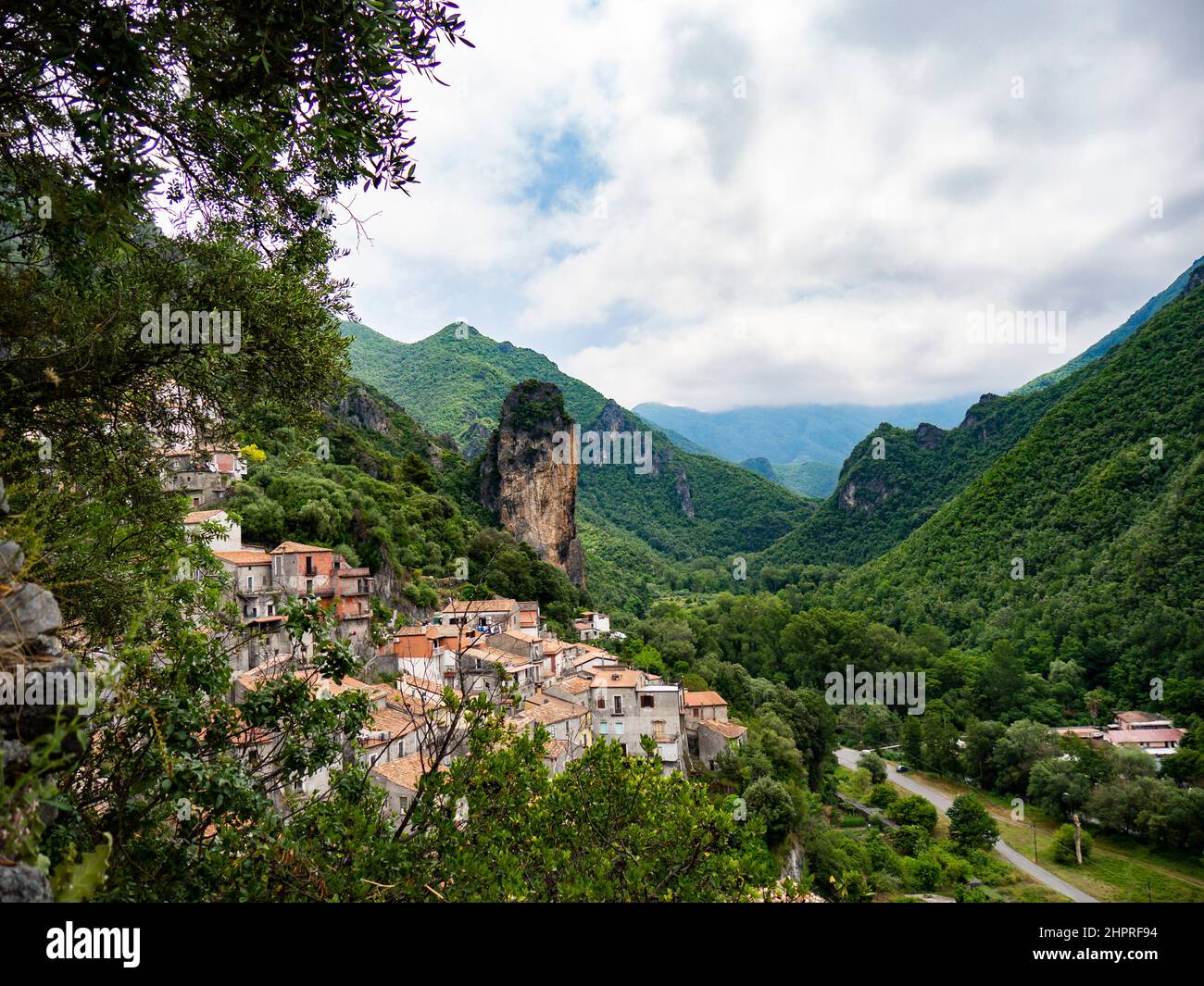 Italy Calabria Pollino National Park Village Of Orsomarso Stock 