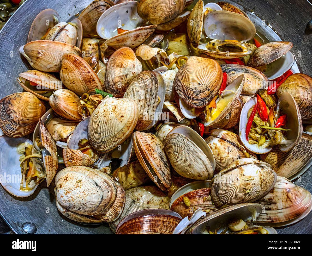 Seafood Clams from Tam Thanh, Vietnam Stock Photo