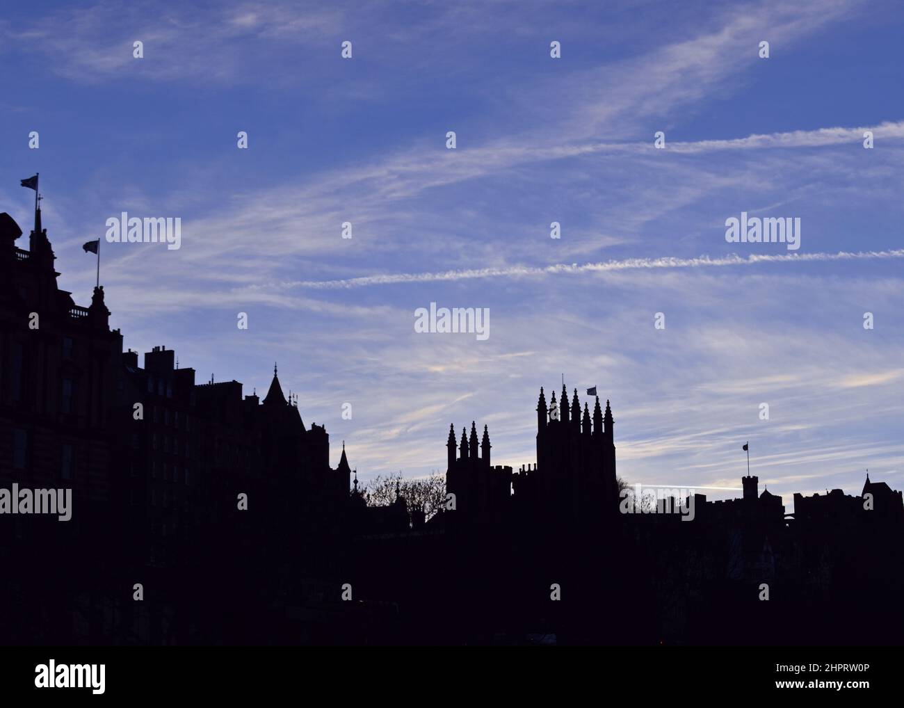 Edinburg - Castle skyline Stock Photo