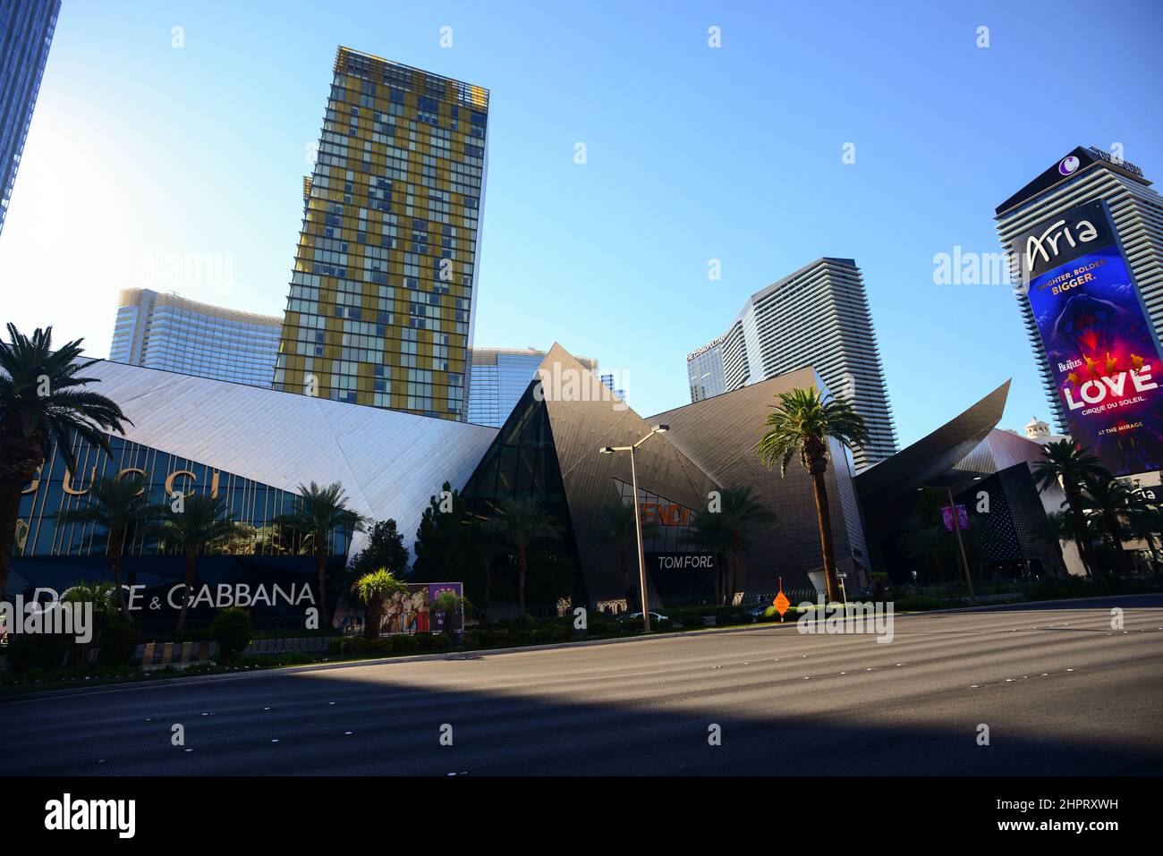 Exterior view of The Shops At Crystals in Las Vegas Stock Photo Alamy