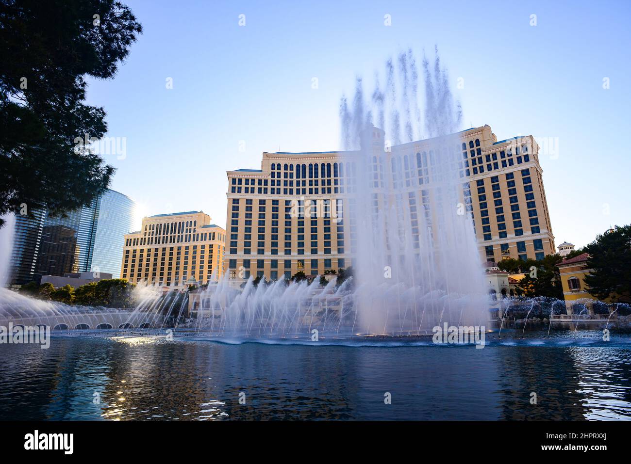 The Fountains of Bellagio is a daily experience in Las Vegas. Soaring, iconic fountains