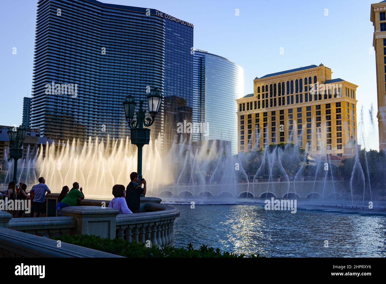 The Fountains of Bellagio is a daily experience in Las Vegas. Soaring, iconic fountains