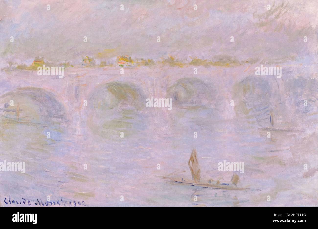Claude Monet, Waterloo Bridge in London, landscape painting, oil on canvas, 1902 Stock Photo