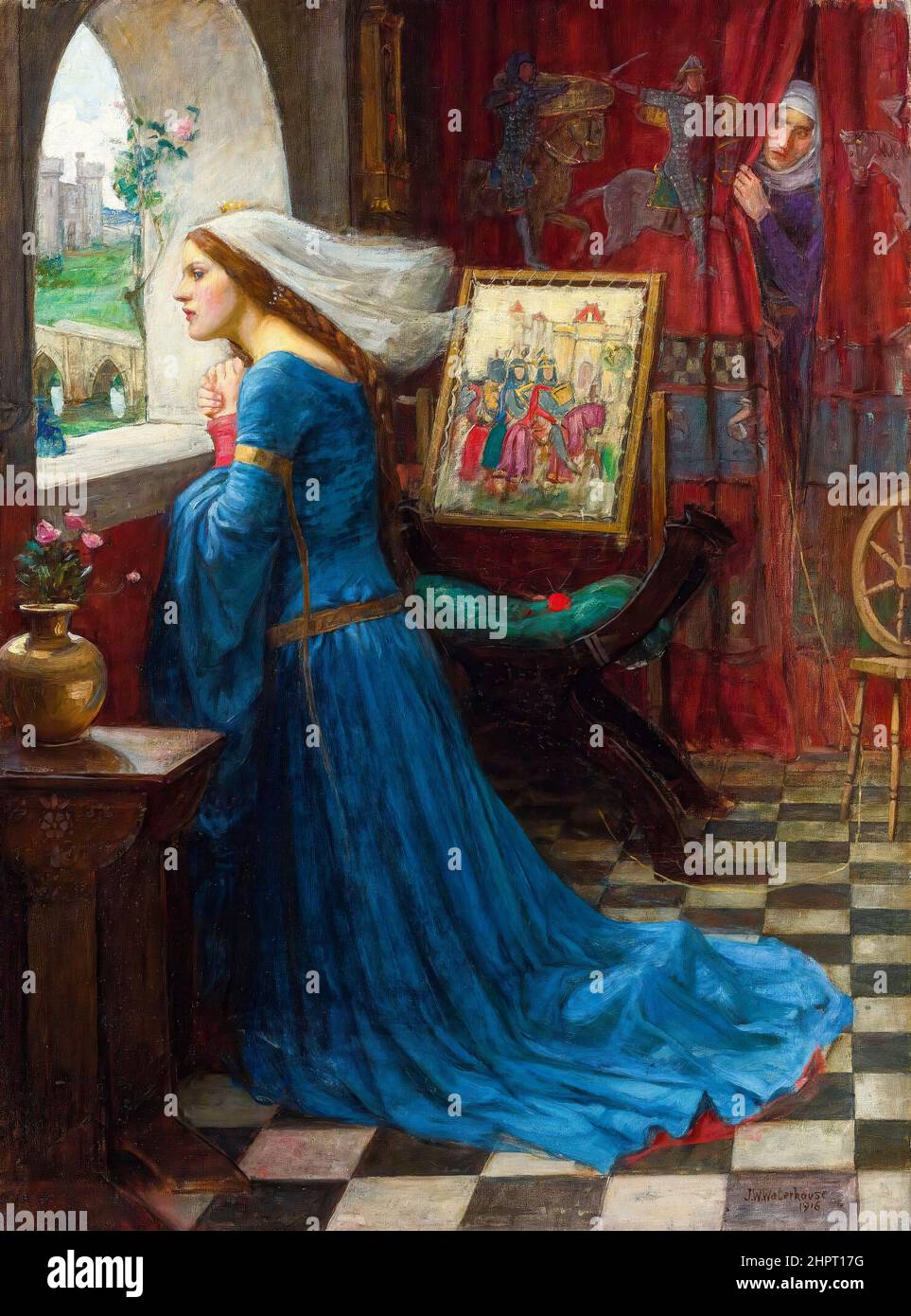 Fair Rosamund, oil on canvas painting by John William Waterhouse, 1916 Stock Photo