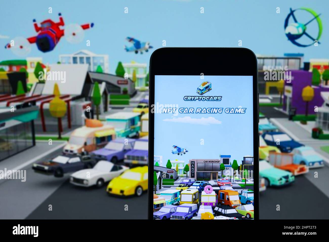 CryptoCars editorial. Illustrative photo for news about CryptoCars - an NFT-based  online video game Stock Photo - Alamy