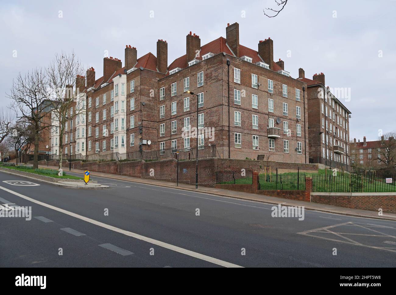 Public housing blocks on the Dog Kennel Hill Estate in East Dulwich
