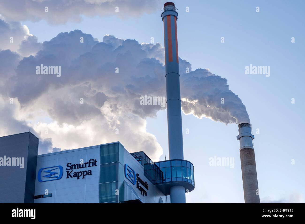 Pulp and paper industry Smurfit Kappa in Pitea Sweden Stock Photo - Alamy