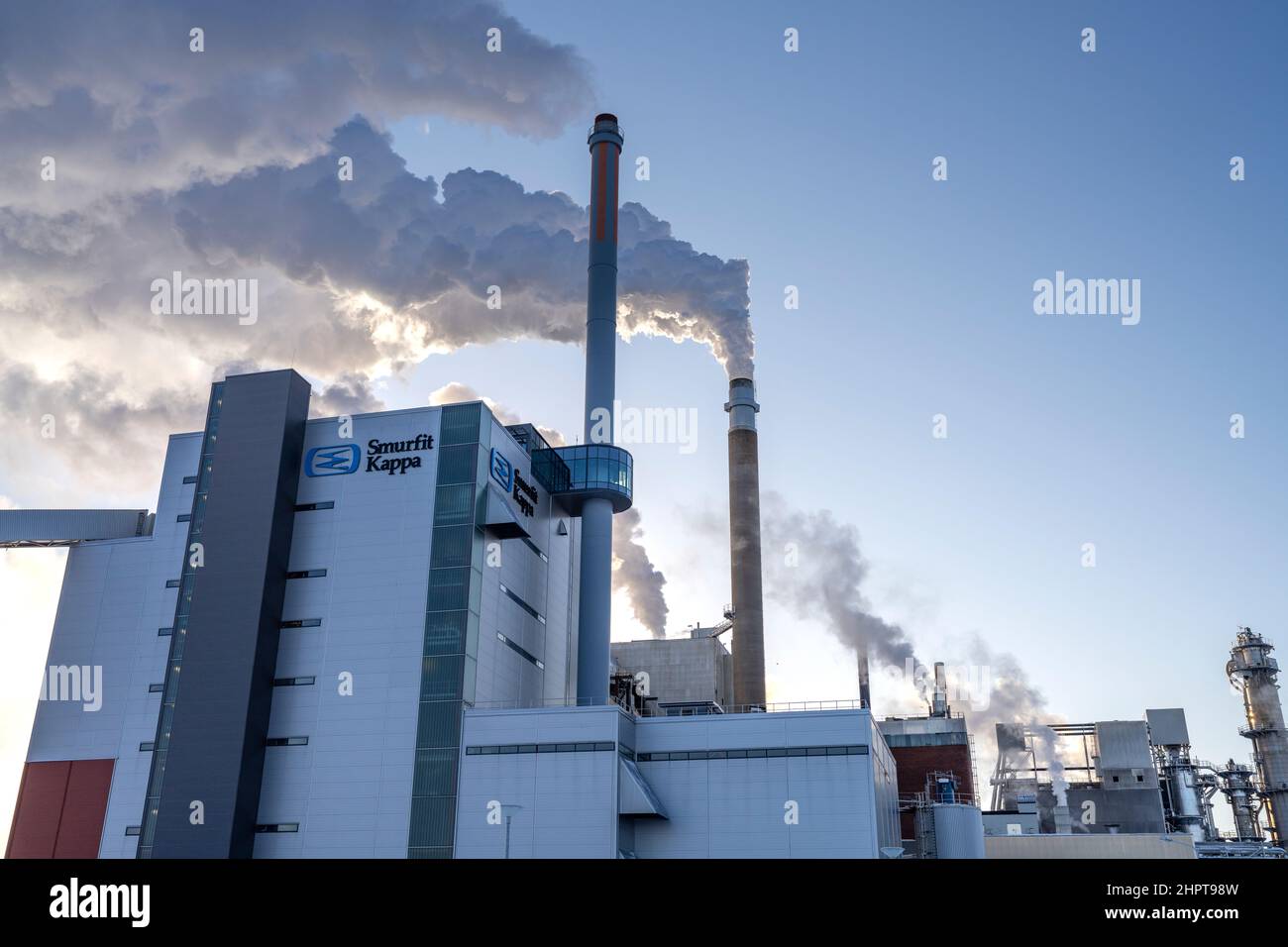 Pulp and paper industry Smurfit Kappa in Pitea Sweden Stock Photo Alamy