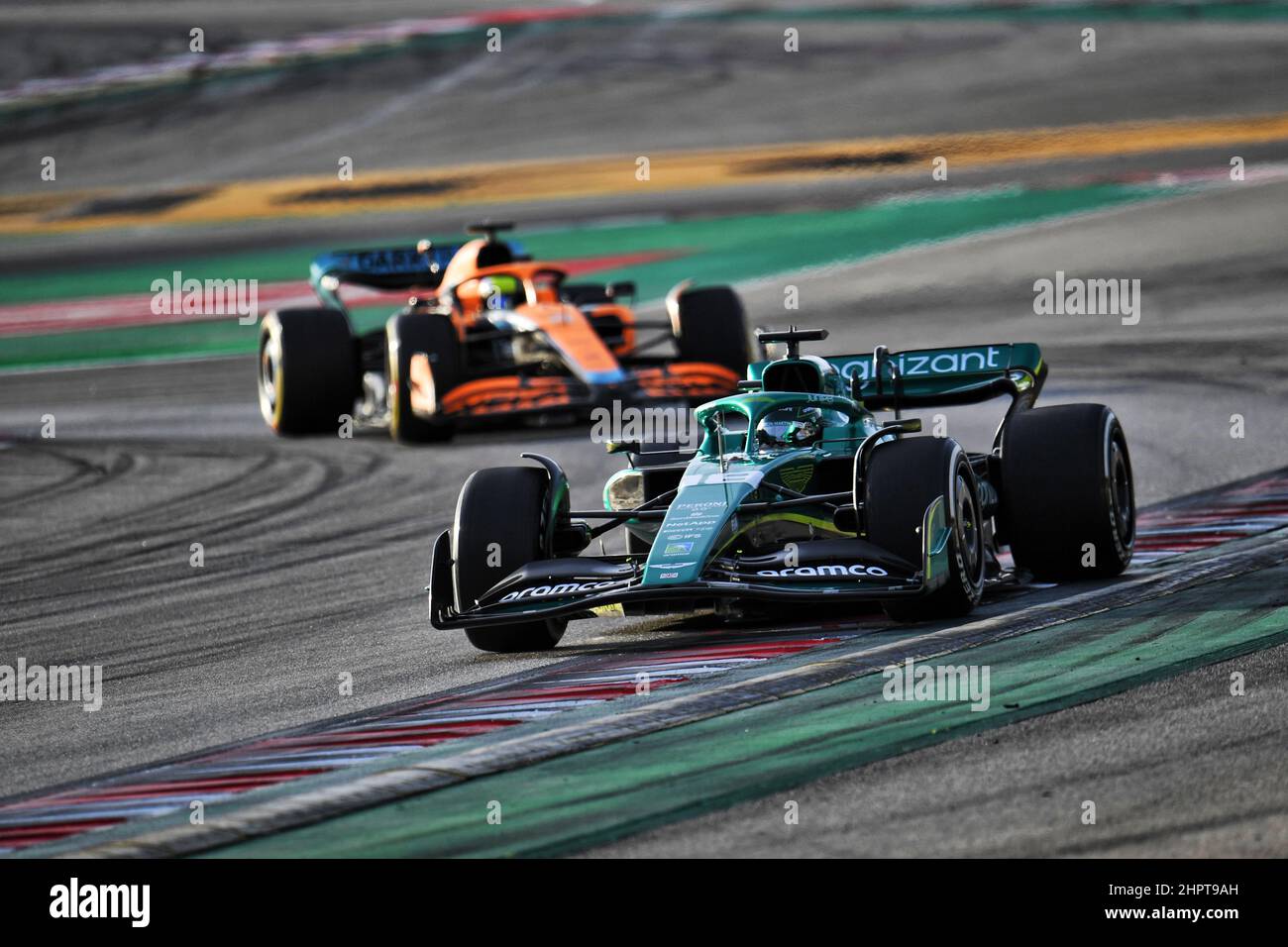 Lance Stroll (CDN) Aston Martin F1 Team AMR22. 23.02.2022. Formula One Testing, Day One, Barcelona, Spain. Wednesday.  Photo credit should read: XPB/Press Association Images. Stock Photo