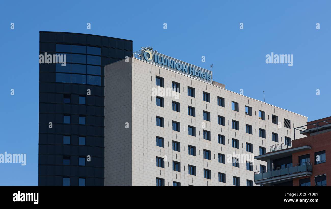 VALENCIA, SPAIN FEBRUARY 22, 2022 Ilunion is a chain of hotels run