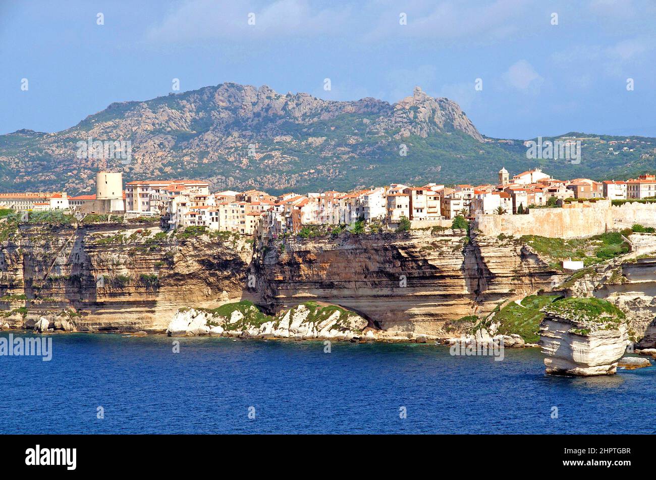 Bonifacio city, South Corsica, France Stock Photo