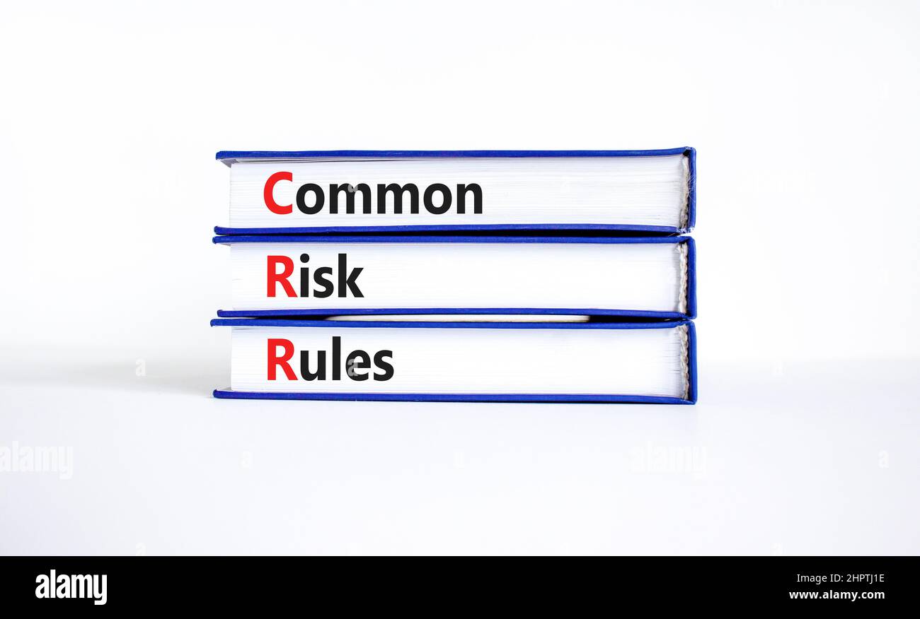 CRR common risk rules symbol. Concept words CRR common risk rules on