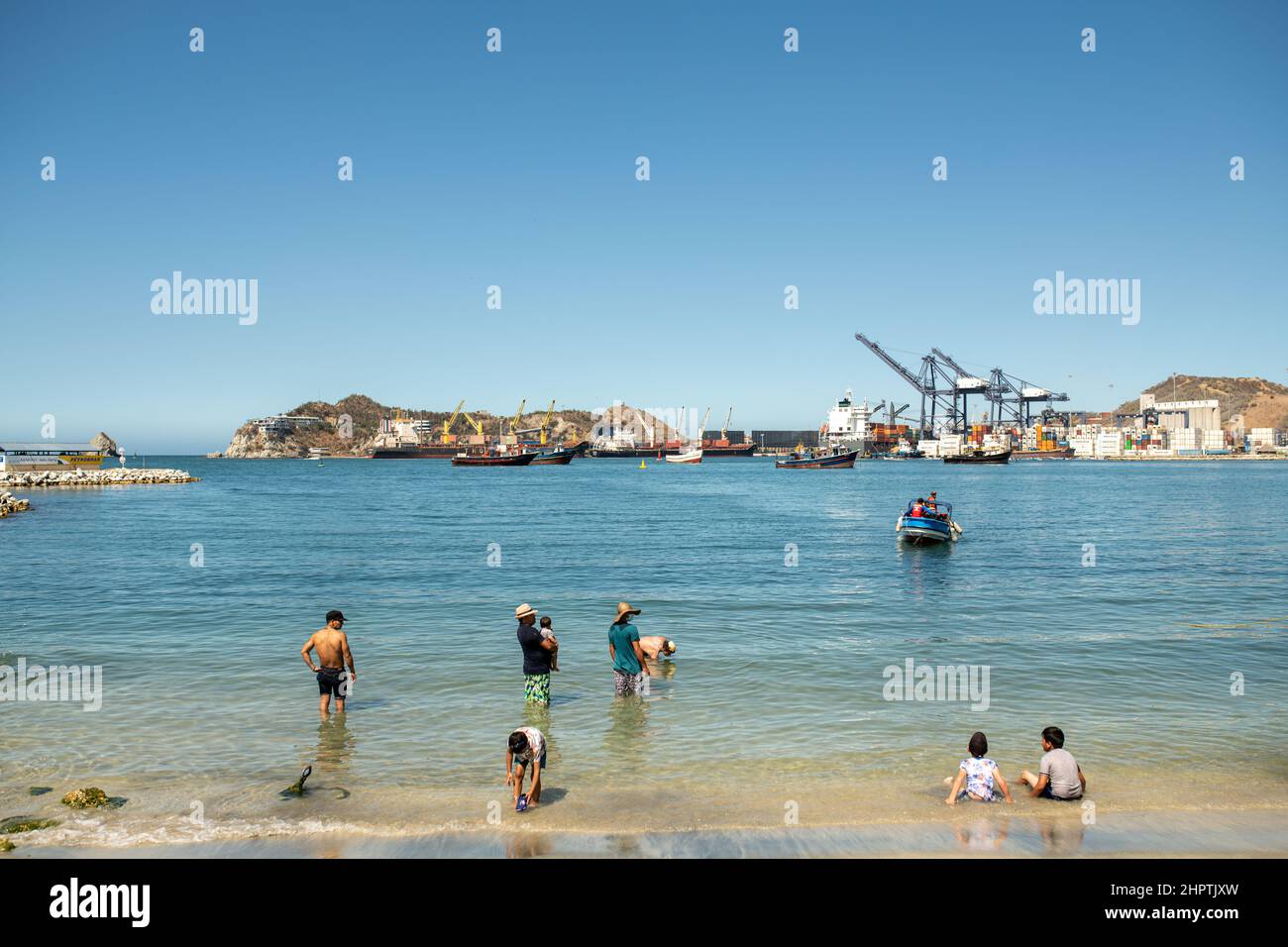 A beach in Santa Marta, Colombia Stock Photo Alamy