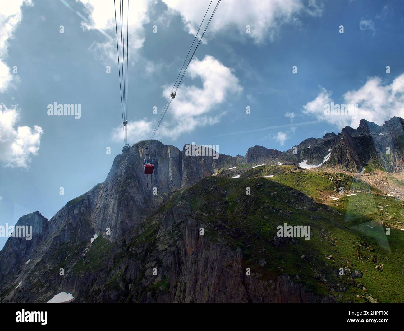 ChamonixMontBlanc, French Alps,cable car Stock Photo Alamy