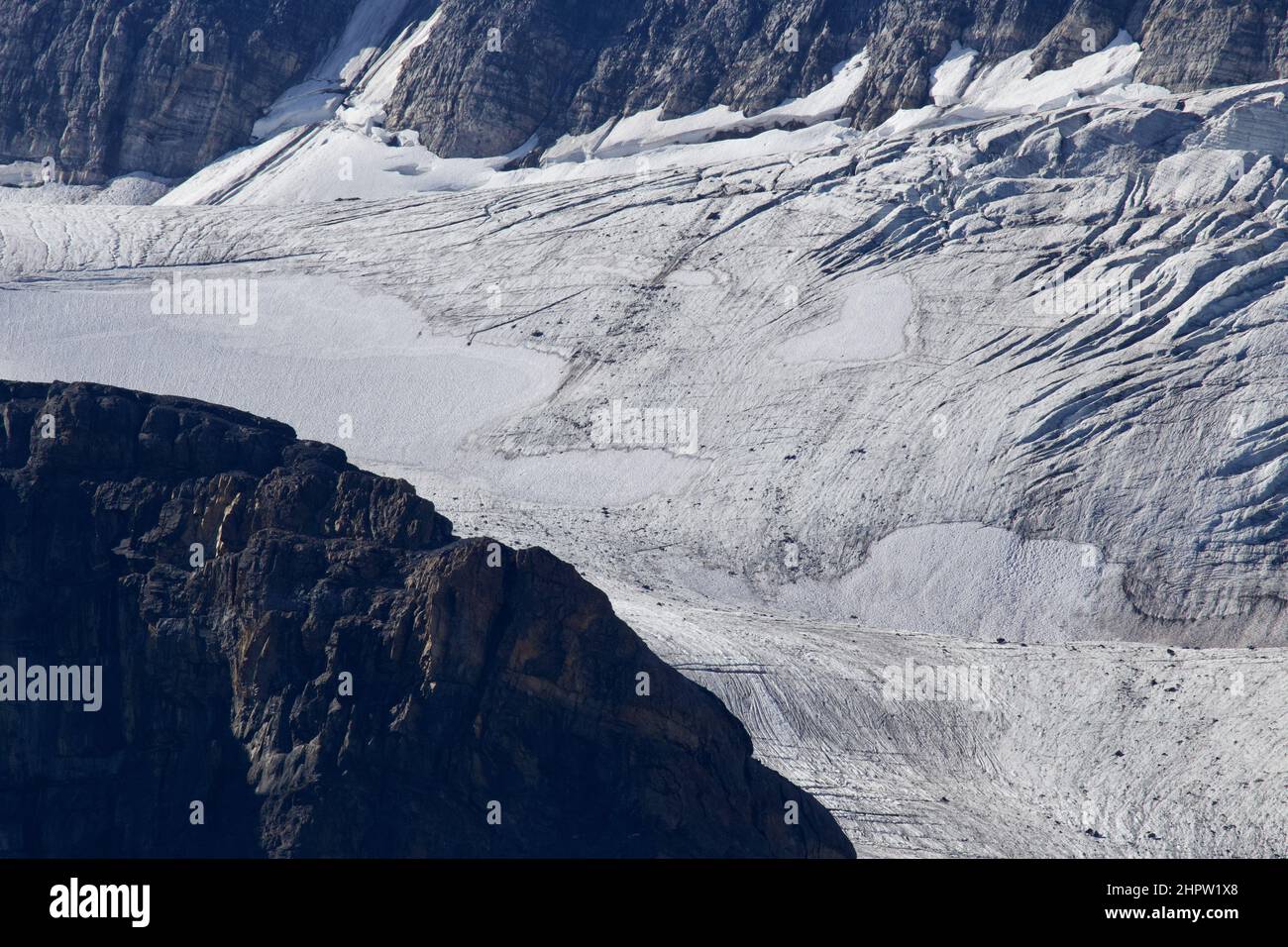 Aerial view of snowy hills in Canada Stock Photo - Alamy