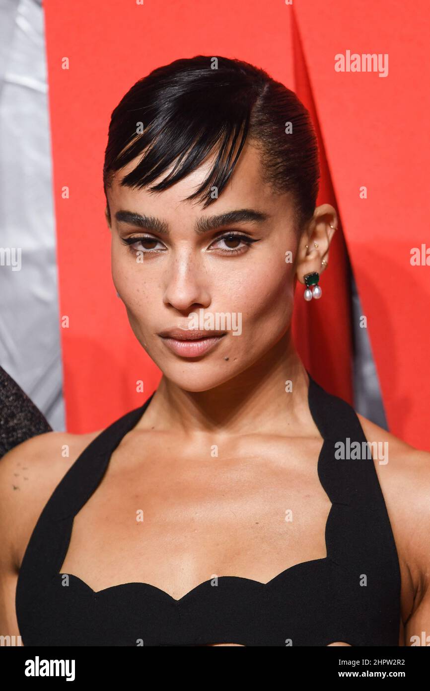 London, UK. 23 February 2022. Zoe Kravitz attending the special screening of The Batman at BFI IMAX cinema in London. Picture date: Wednesday February 23, 2022. Photo credit should read: Matt Crossick/Empics/Alamy Live News Stock Photo