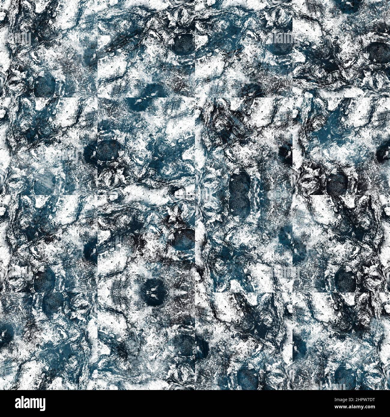 Seamless navy blue and white abstract grungy seamless surface pattern ...