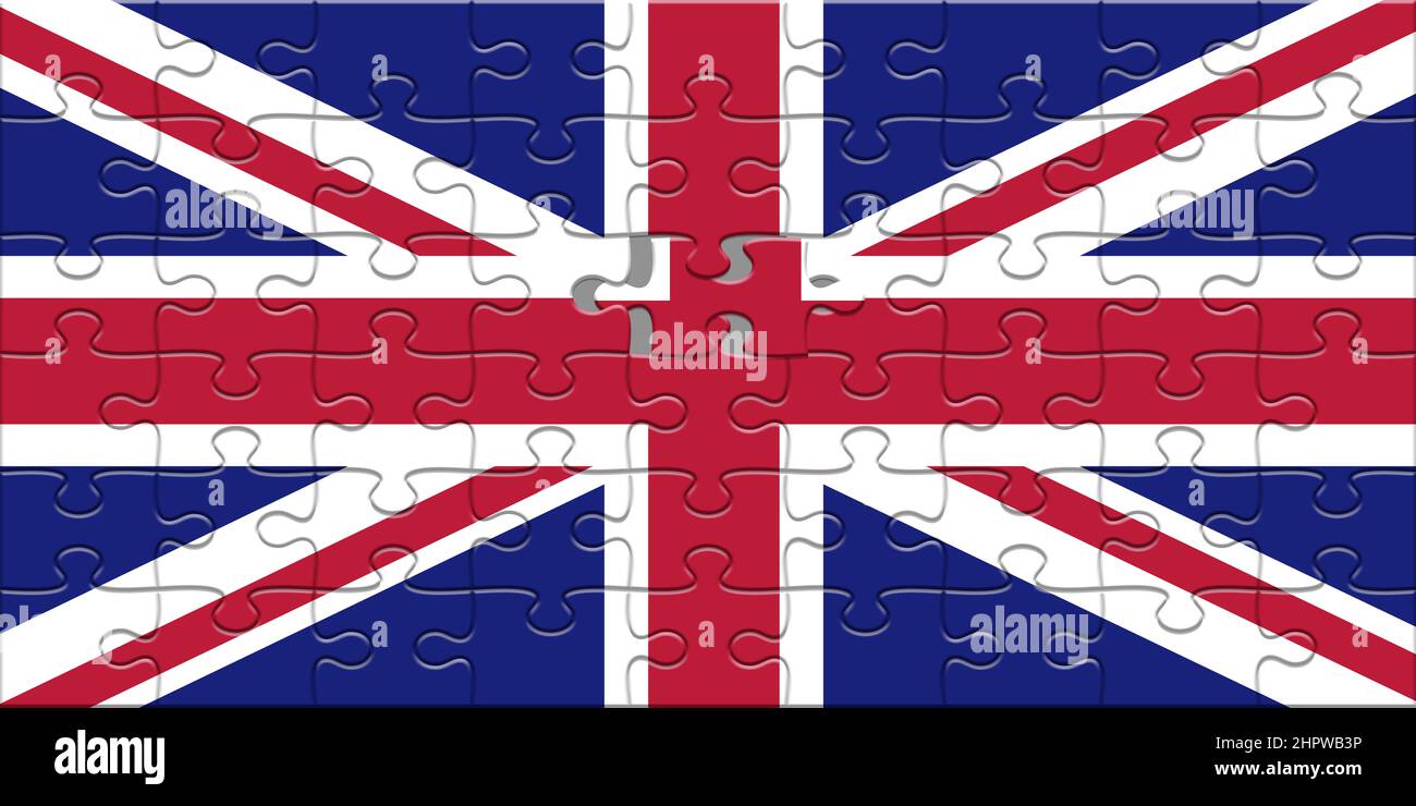 United kingdom puzzle Stock Photo