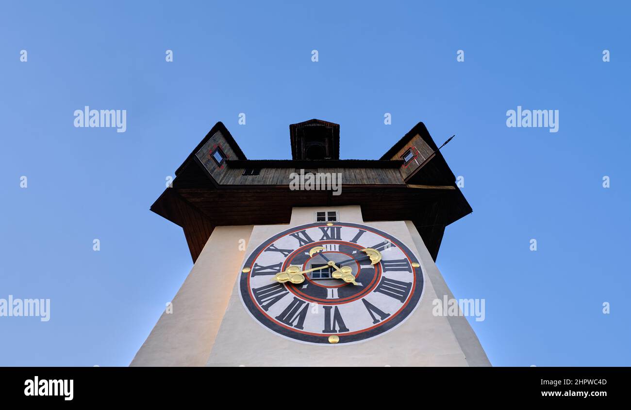 Austria clock tower hi-res stock photography and images - Alamy