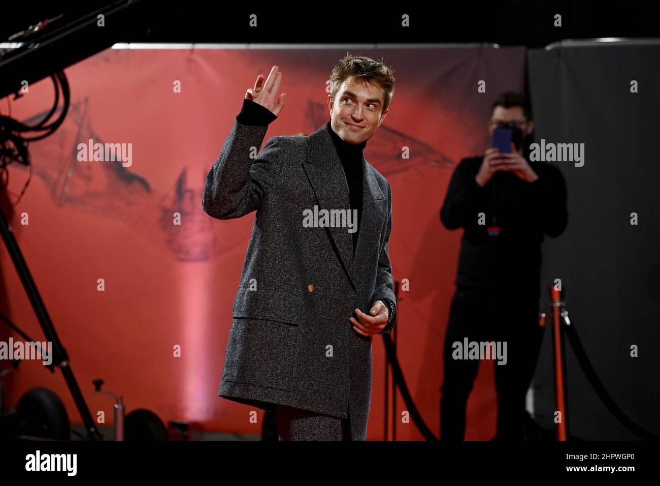 London, UK. 23rd Feb, 2022. LONDON, ENGLAND - FEBRUARY 23: Robert Pattinson attends a special screening of The Batman at BFI IMAX Waterloo on February 23, 2022 in London, England. (Photo by Kate Green/Sipa USA) Credit: Sipa USA/Alamy Live News Stock Photo