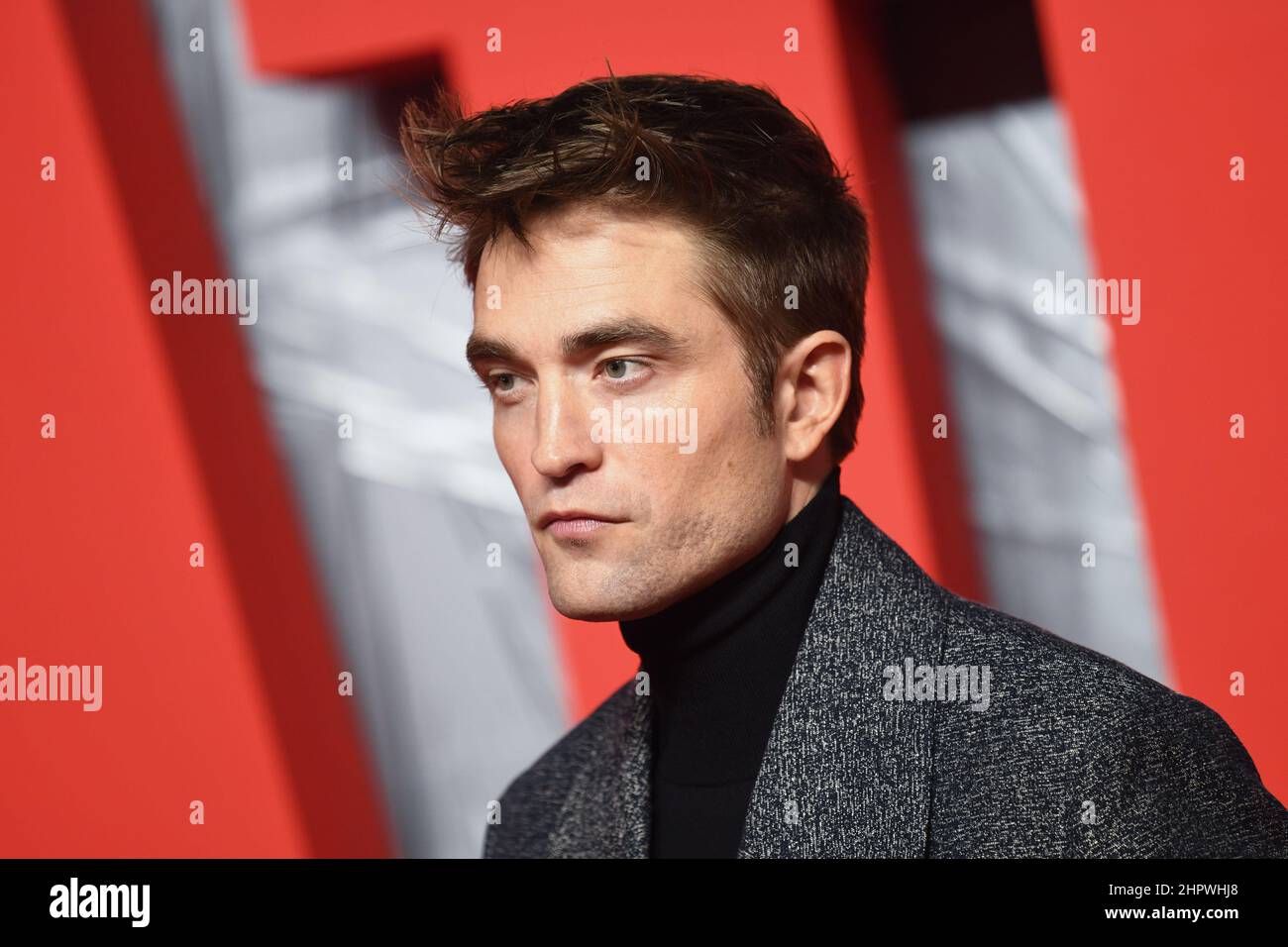 London, UK. 23 February 2022. Robert Pattinson attending the special screening of The Batman at BFI IMAX cinema in London. Picture date: Wednesday February 23, 2022. Photo credit should read: Matt Crossick/Empics/Alamy Live News Stock Photo