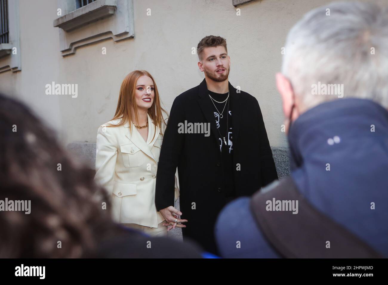 Milan, Italy, February 23, 2022, Abigail Cowen and Danny Griffin