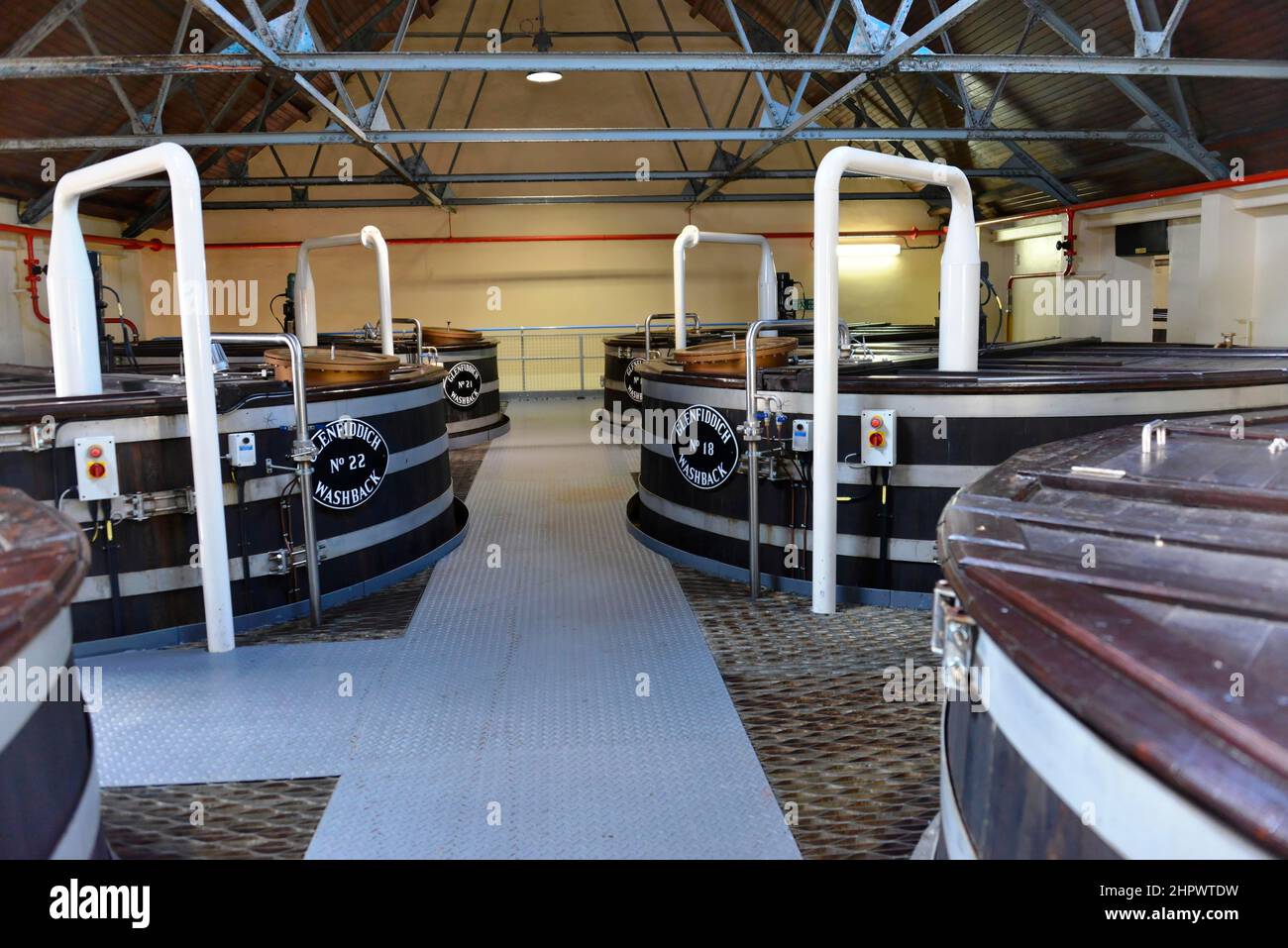 Glenfiddich Whisky Distillery, Dufftown, Scotland, United Kingdom Stock