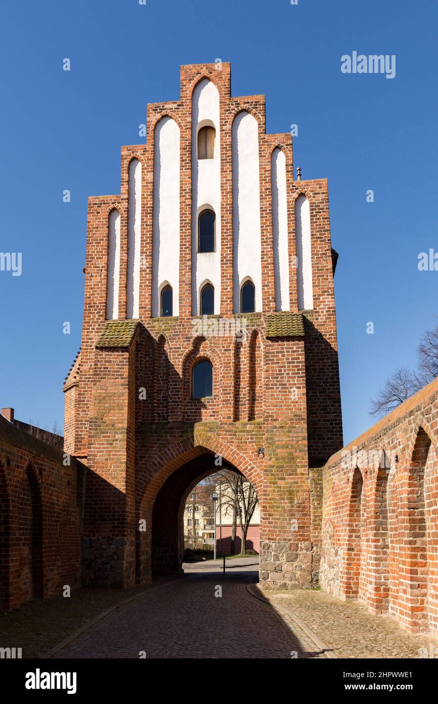 The Friedland Gate of Neubrandenburg, Mecklenburg, Germany Stock Photo