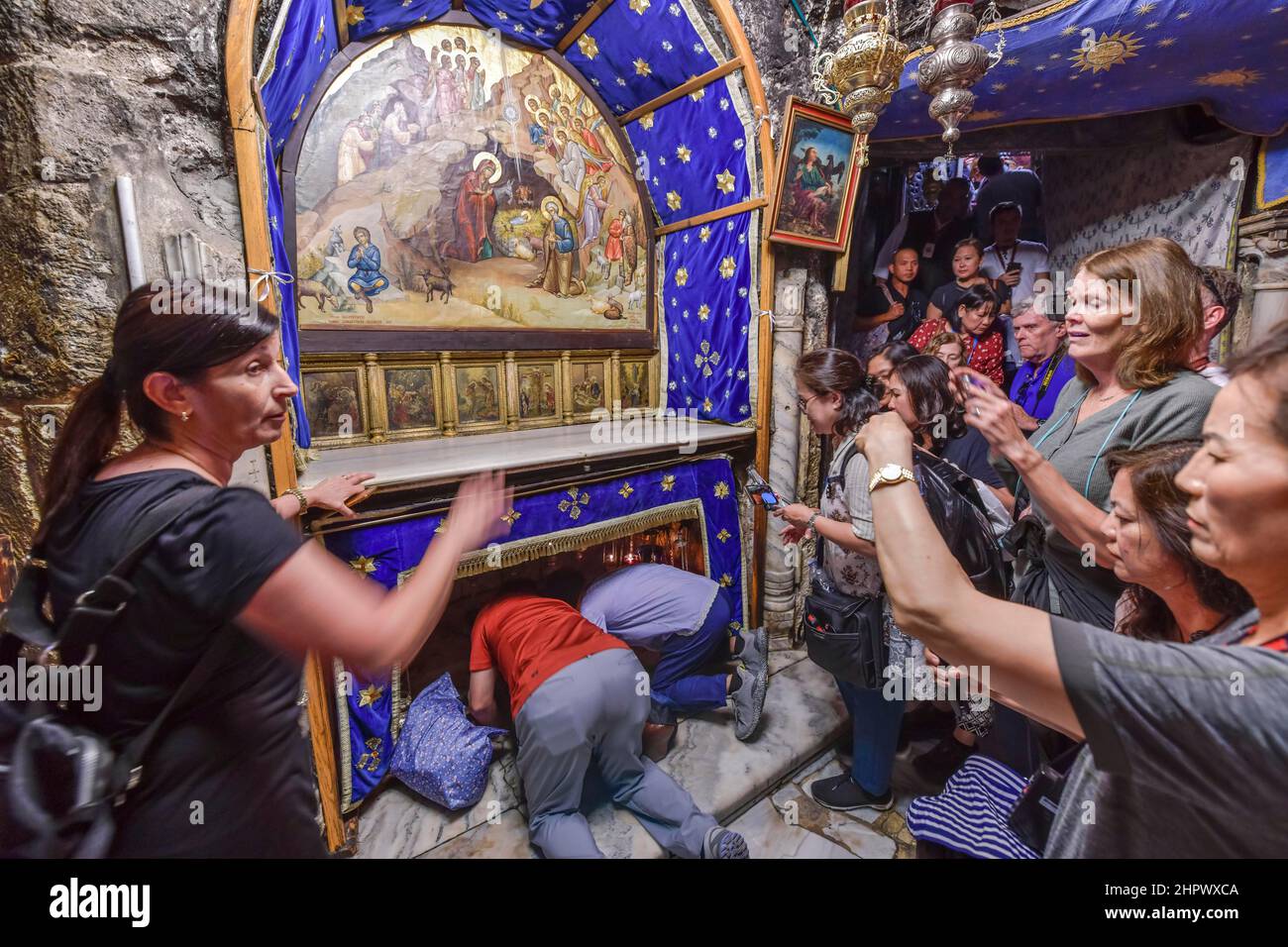 Pilgrims, Birthplace of Jesus Christ, Grotto of the Nativity, Bethlehem